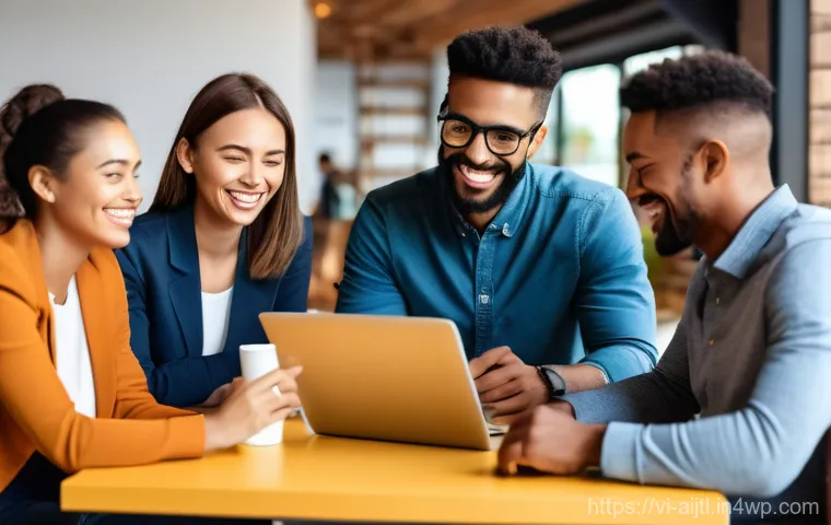 AI 바이어스 완화의 경제적 이점 분석 - **Prompt:** A diverse group of people, including individuals of various ages, ethnicities, and abili...