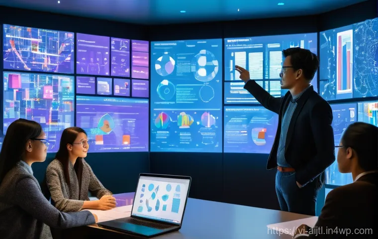 AI 바이어스 완화의 중요성 - **Prompt 2: The Invisible Barrier of AI Bias**
    "A person of color, dressed in smart, contemporar...