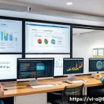 Home 17 AI 바이어스 문제 해결을 위한 실질적 조언 - A modern data science team collaborating in a bright, open office with diverse professionals includi...